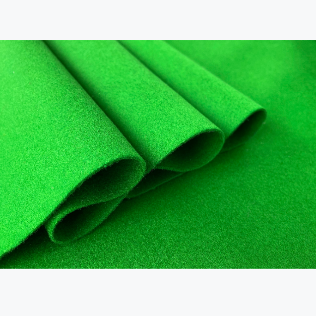 New Product Green Smooth Billiard snooker 100% Wool Fabric For Billiard