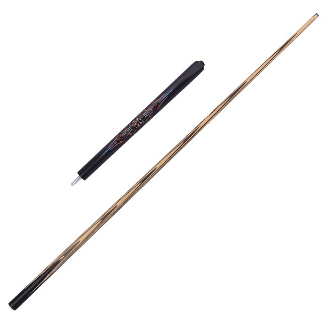 SK-057 Snooker Sticks White Wax Wood and Technological Wood Cue with Stainless Steel Joint and Carbon Fiber/Carbon butt sleeve