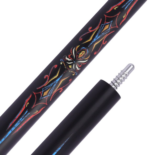 SK-057 Snooker Sticks White Wax Wood and Technological Wood Cue with Stainless Steel Joint and Carbon Fiber/Carbon butt sleeve
