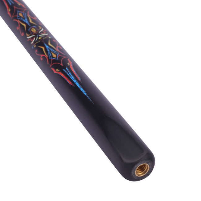 SK-057 Snooker Sticks White Wax Wood and Technological Wood Cue with Stainless Steel Joint and Carbon Fiber/Carbon butt sleeve