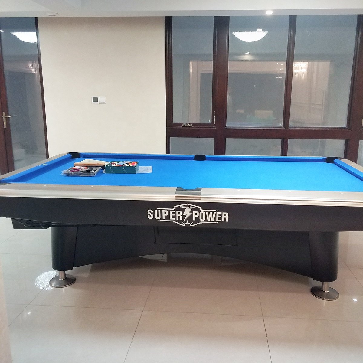 Solid wooden promotional nine ball pool table for sale on the hot sale