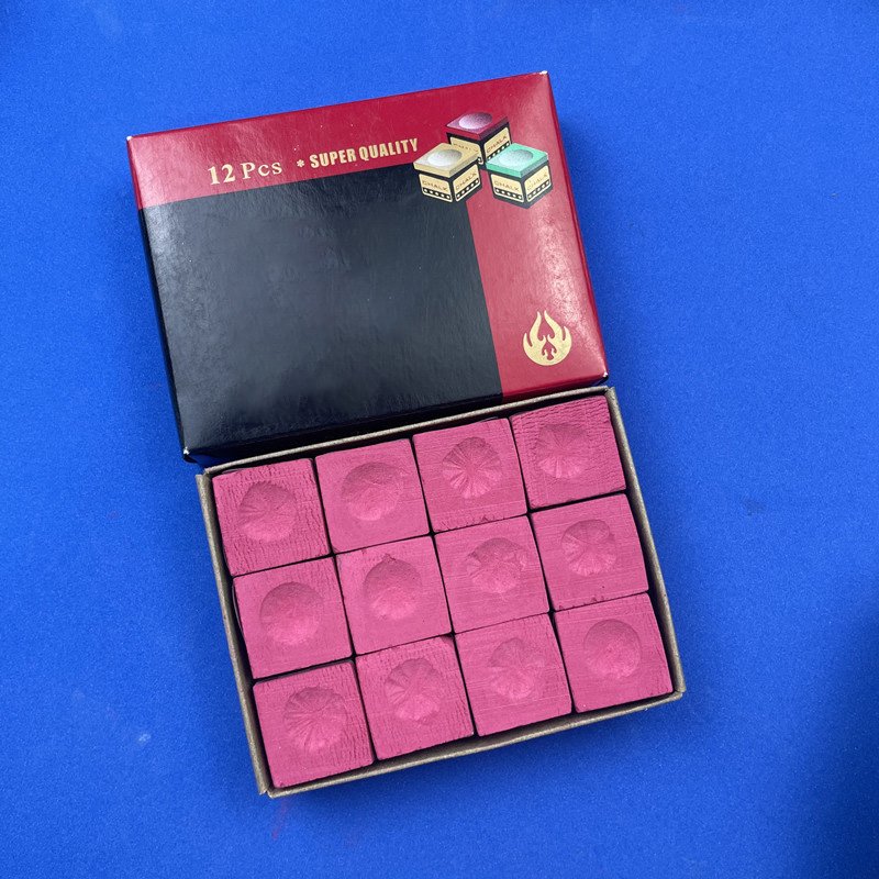 Wholesales 12 Pcs Pack Level Table Billiards Accessories Stick Chalks A Dry & Greasy Snooker & Billiard Pool Cue Chalk