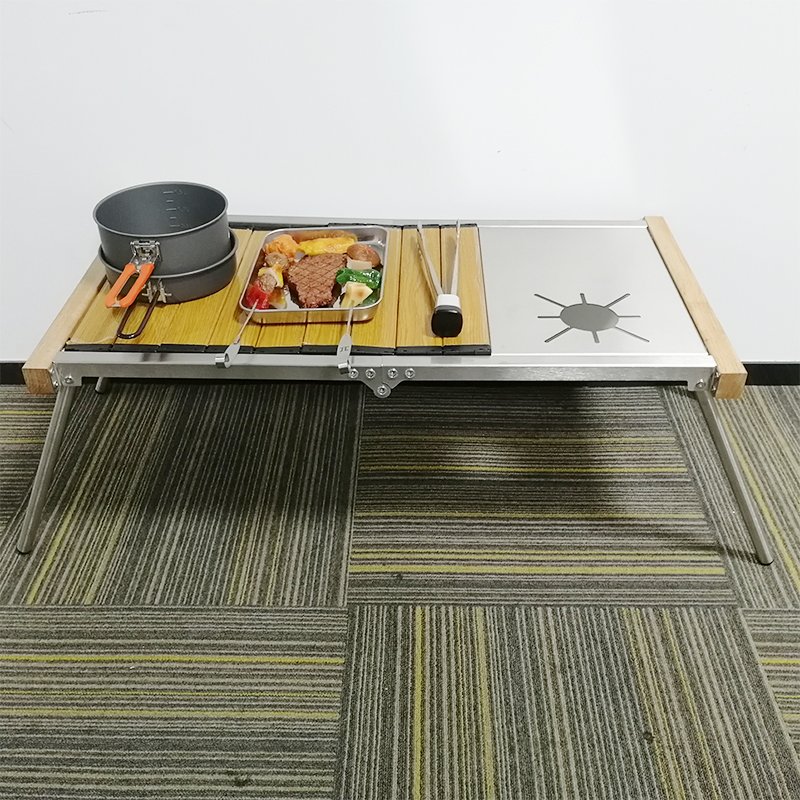 Modern Cloth Snooker Aluminum Top Portable Foldable Outdoor Furniture Top Glass Display Camping Picnic Outdoor Tents Table