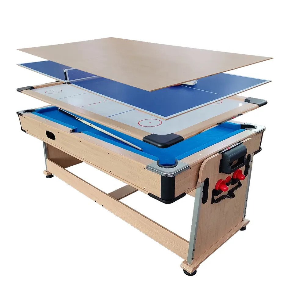 New 4 in 1 Multi Game Table Billiard Pool Table