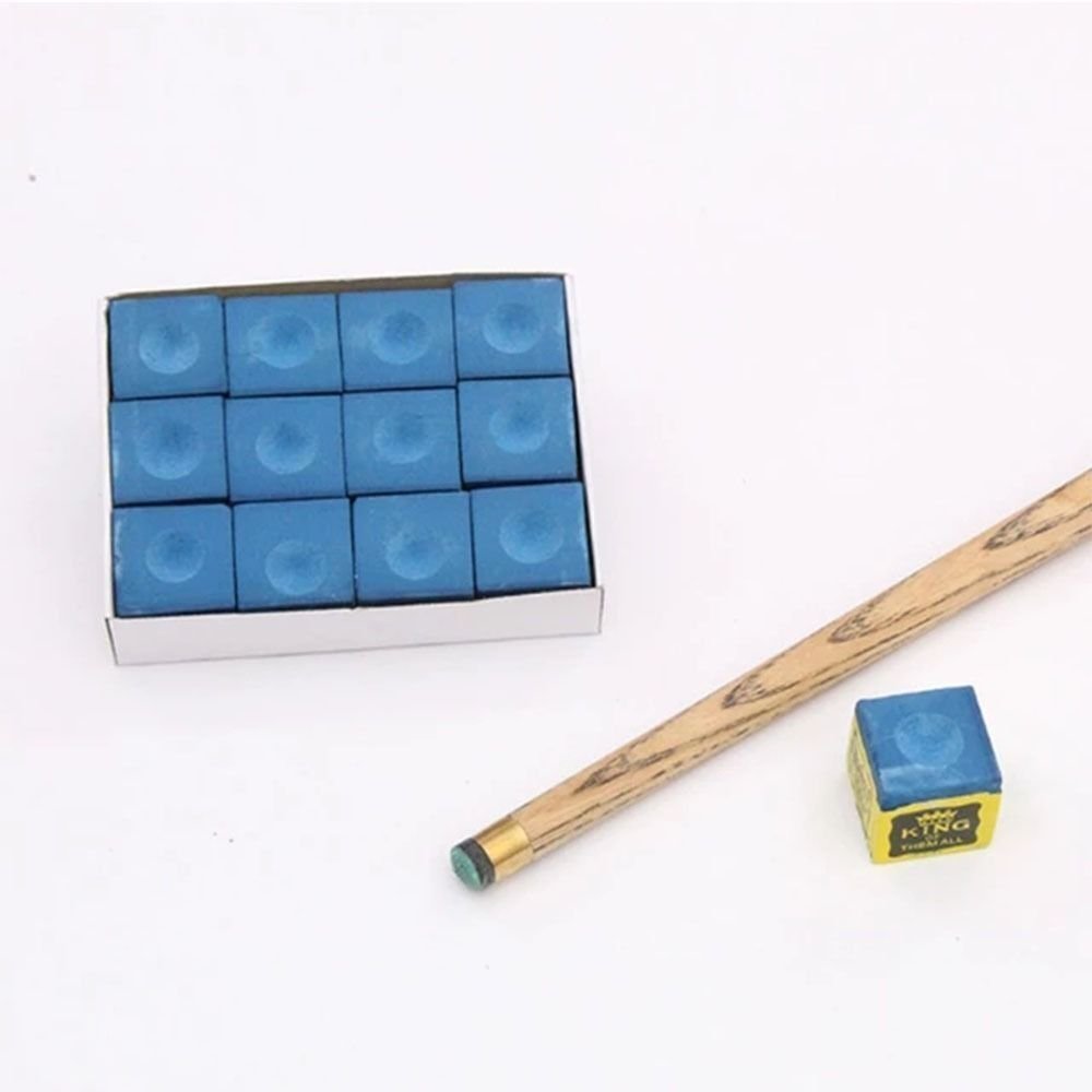 Set of 12 Pool Cue Tip Billiard Chalks No-slip Snooker Accessory Billiard Cue