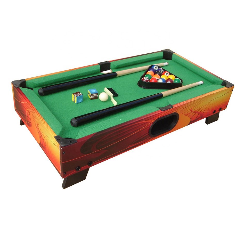 New Design Mini Pool Table Handmade Toy Game Snooker Tabletop Billiard Table For Kids