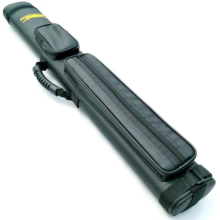 GH-054 2B2S PU Leather Pool Cue Cases with Stand Standard American Design for Portable Snooker & Billiard Accessories