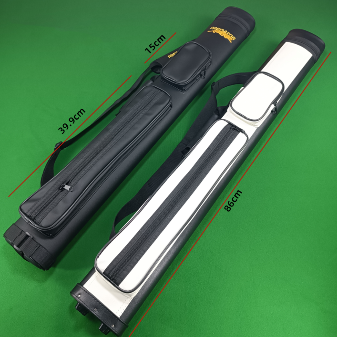 GH-054 2B2S PU Leather Pool Cue Cases with Stand Standard American Design for Portable Snooker & Billiard Accessories