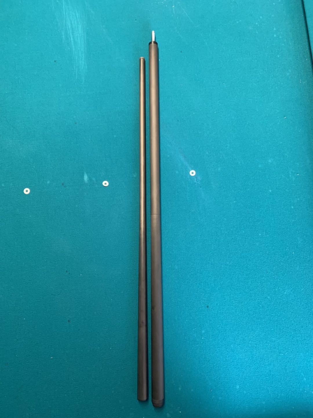 100% Carbon Fiber Pool Cue Shaft 21.4mm,12.4mm, 760mm