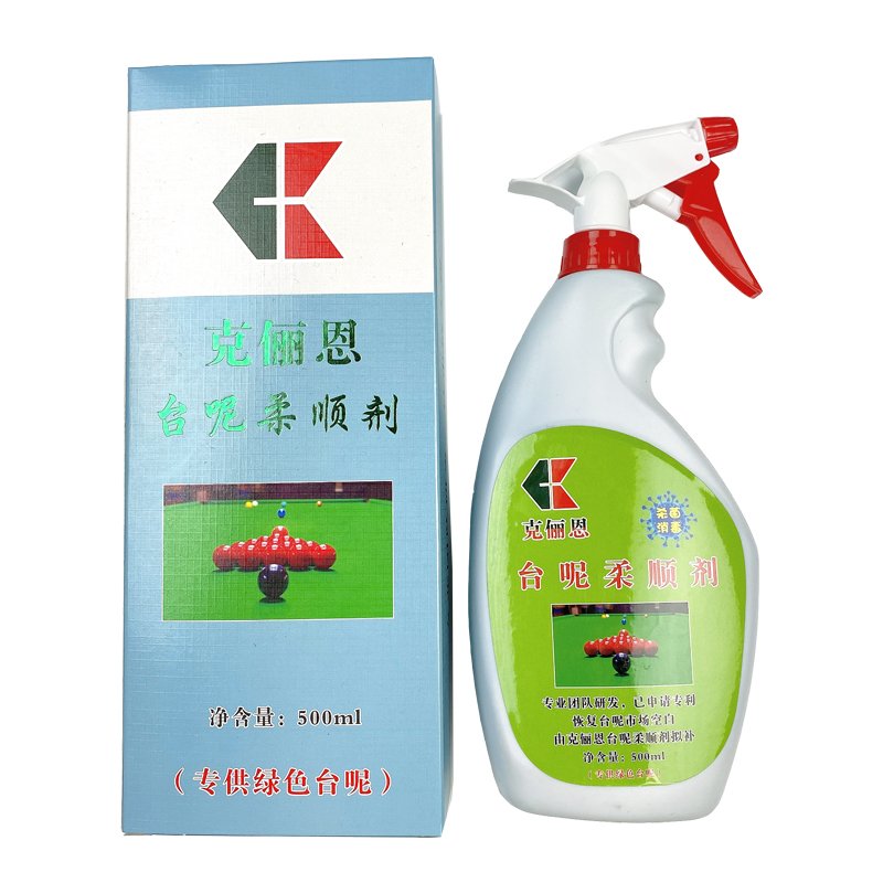 Mud softener, billiards tablecloth, table maintenance, cleaning, degreasing and eliminating static electricity on the table