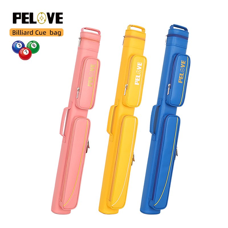 2*3 Leather Snooker Cue Bag, Soft Pool Cue Case, Billiards Accessories (Several Colors Available)