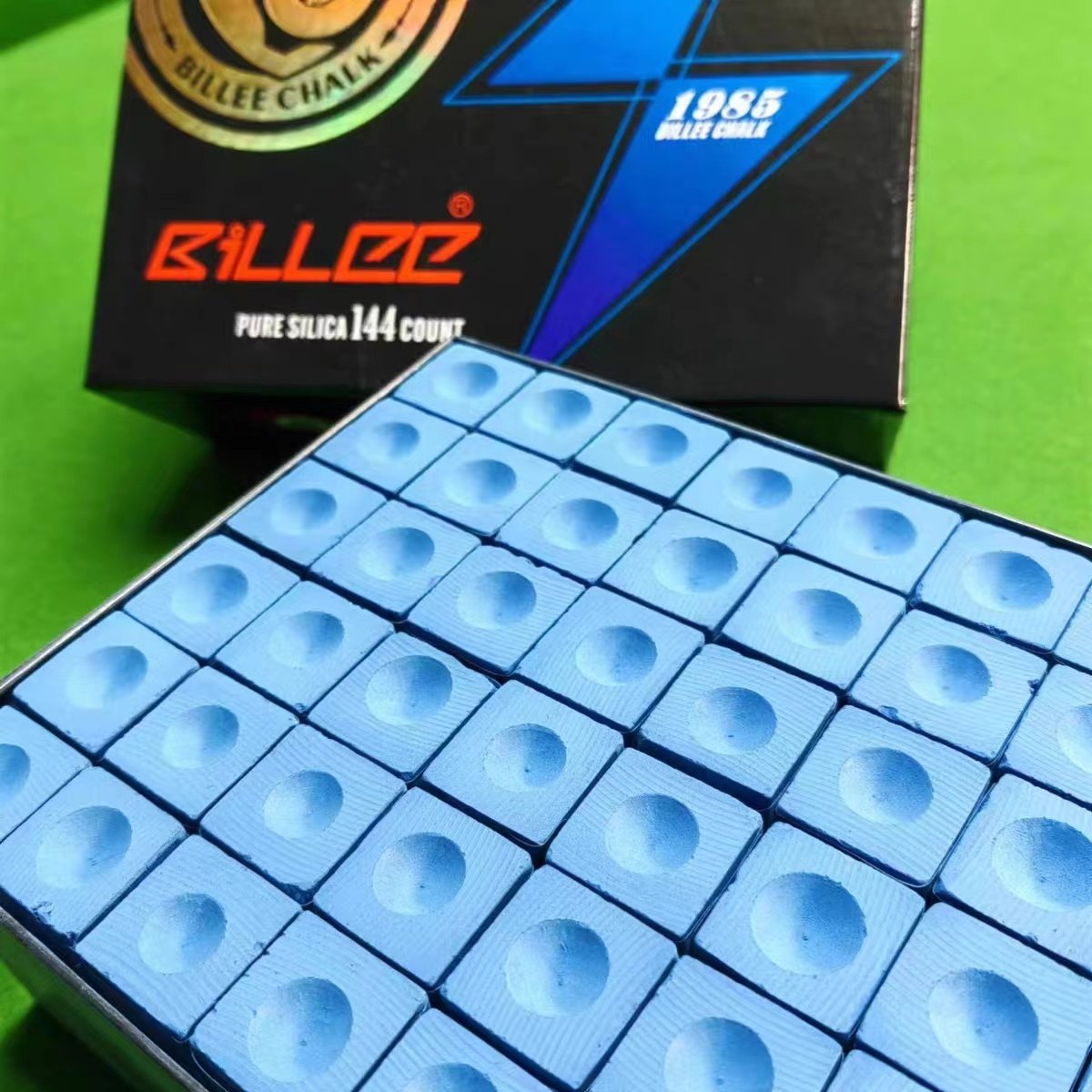 High End Billiard Chalks Box Of 144 Pieces Snooker & Billiard Pool Cue Chalk 8A Grade On Sale