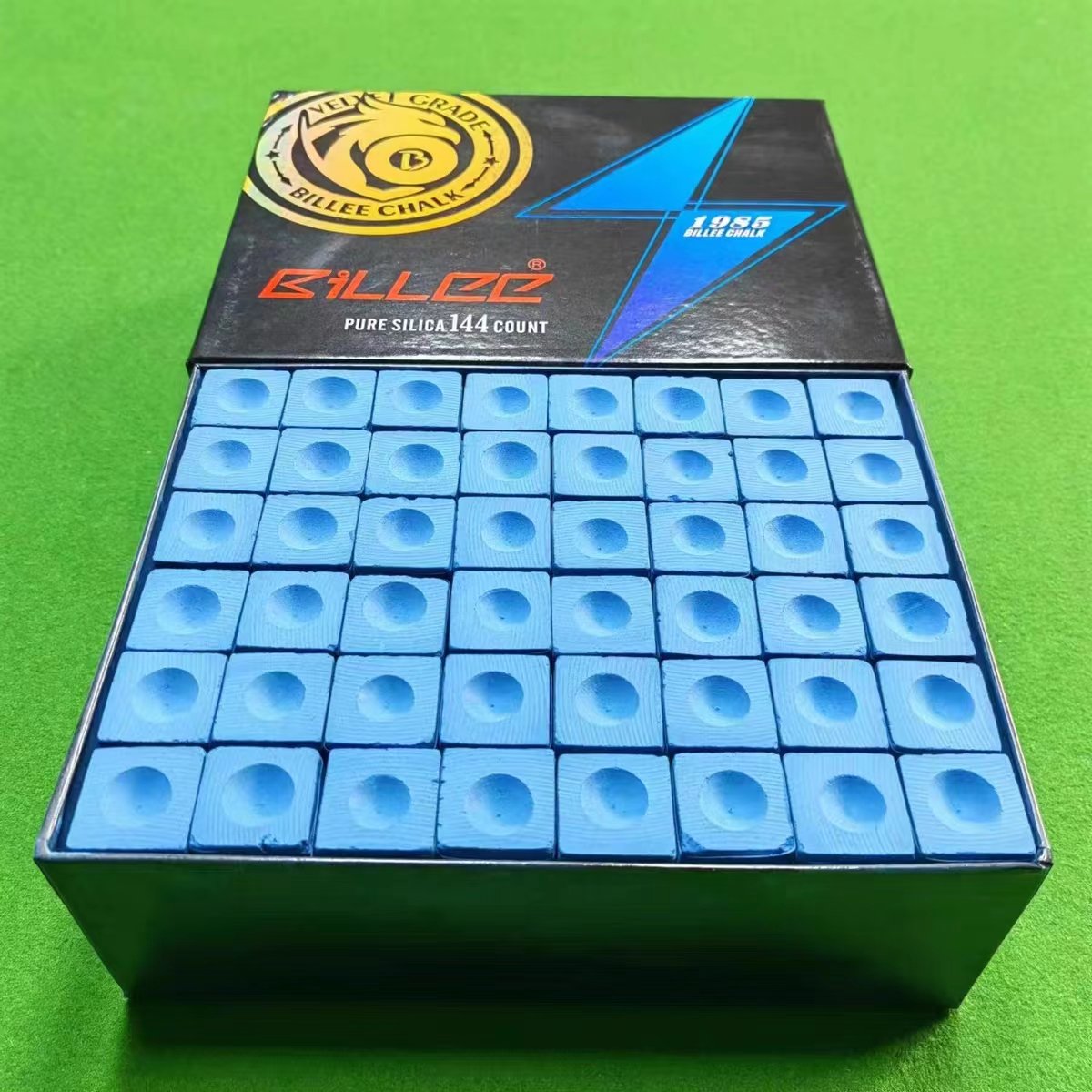 High End Billiard Chalks Box Of 144 Pieces Snooker & Billiard Pool Cue Chalk 8A Grade On Sale