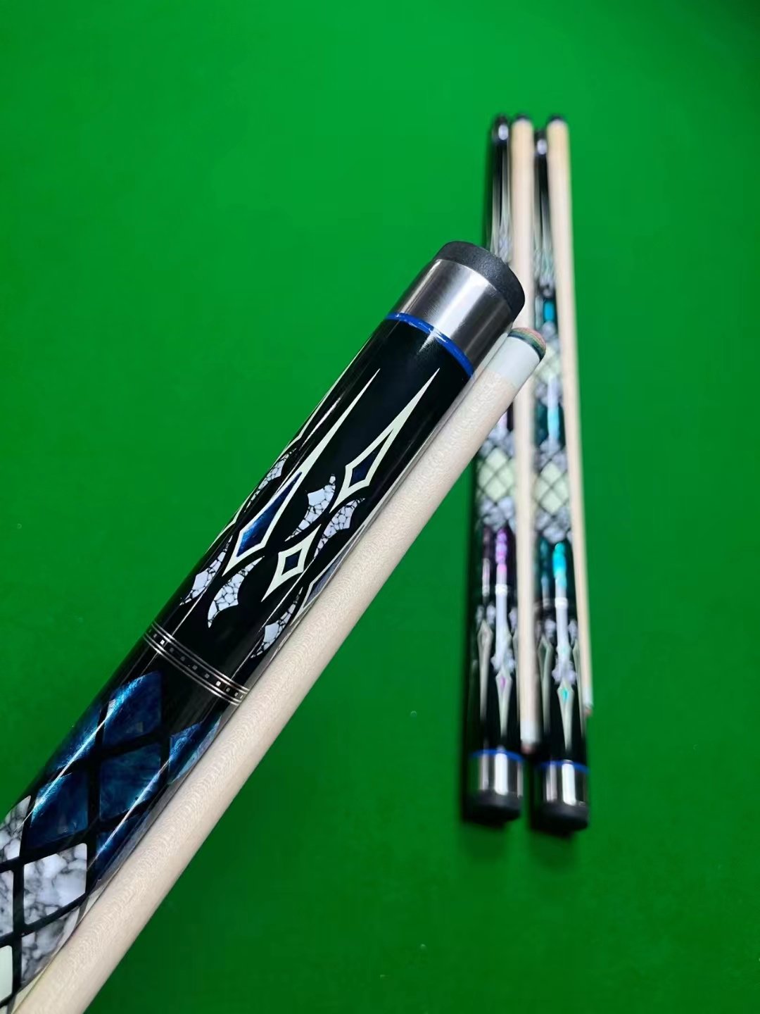 TQG-03 New Arrival American Nineball Snooker Cue Stick 1/2 Joint Pool Table Stainless Steel Joint Maple Butt 13mm Break Cue