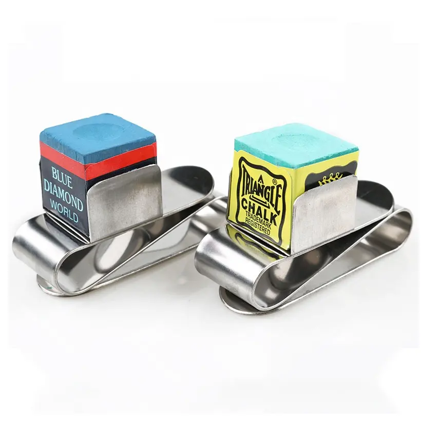 High Quality Portable Professional Magnetic Stainless Steel Chalk Holder Clip For Snooker/Billiard Pool table
