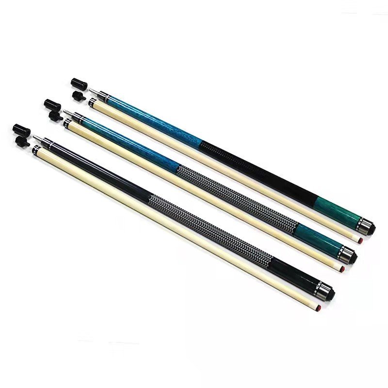 Hot Sell Stainless Steel Radia Screw Joint Maple Wood Snooker Pool Billiard Cue Stick