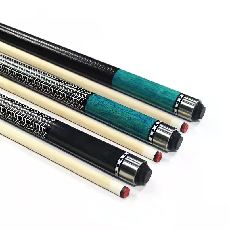 Hot Sell Stainless Steel Radia Screw Joint Maple Wood Snooker Pool Billiard Cue Stick
