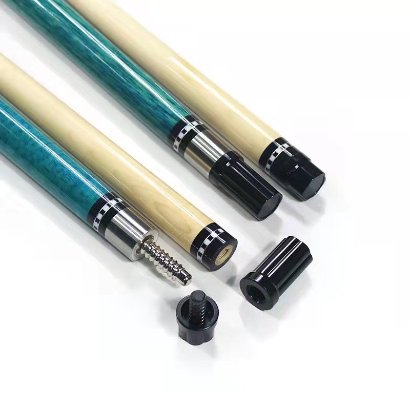 Hot Sell Stainless Steel Radia Screw Joint Maple Wood Snooker Pool Billiard Cue Stick