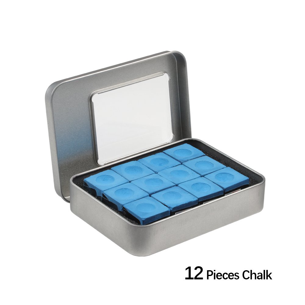 FURY Pool Cue Chalk 12Pcs Snooker Billiard Blue Oily Supplies Professional Billar Non-stick Billiard Accessories