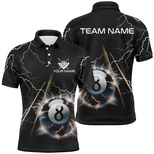 High Quality Print Shirt Billiard Team Shirts For Men 100% Polyester Pool Table Tournament Snooker Cue Polo Shirts