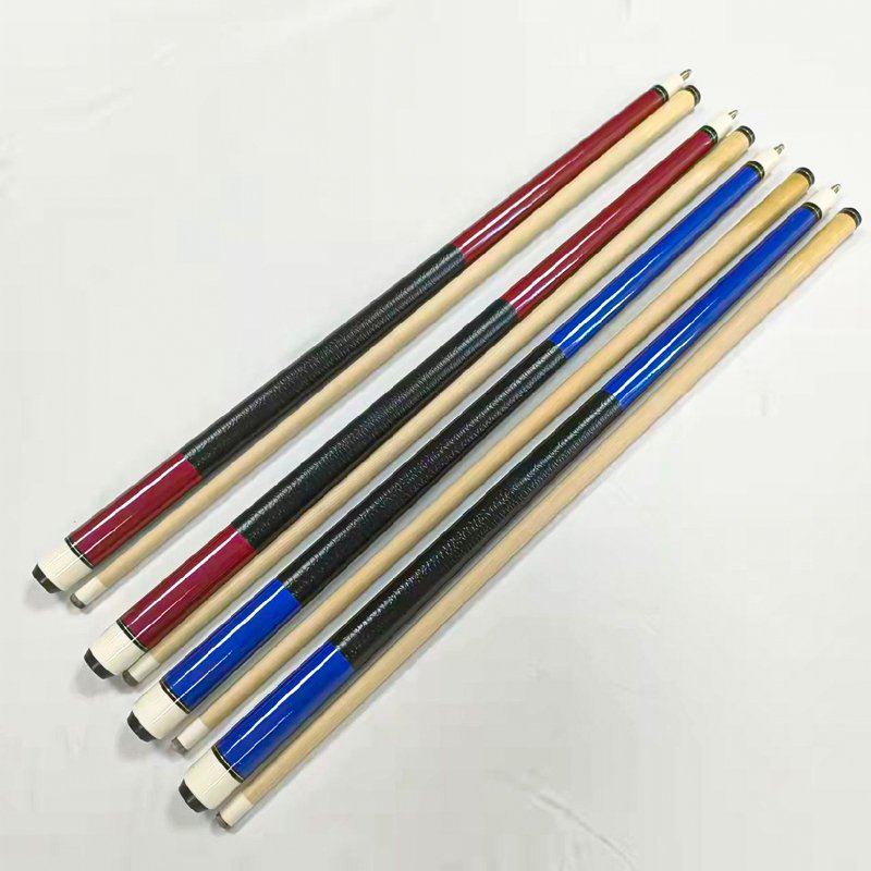 Hot Selling Solid Color Billiard Wood Cue 57 inch Center Joint Pool 1/2-PC Sticks On Sale