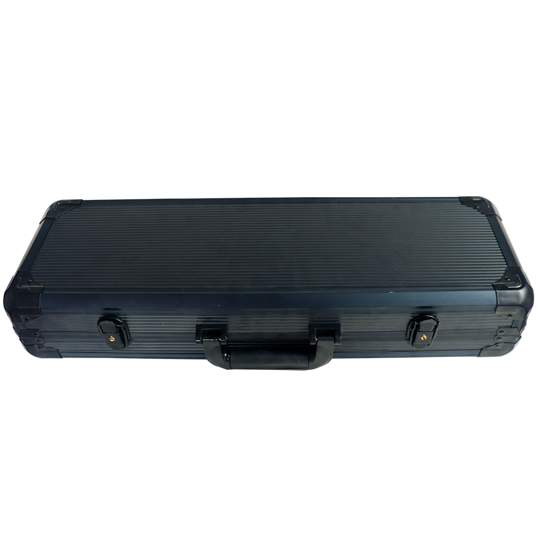 Professional Black 500 Ceramic Clay ABS Taken Coin Black K Type Luxury Aluminum Case Poker Chip Set with Case