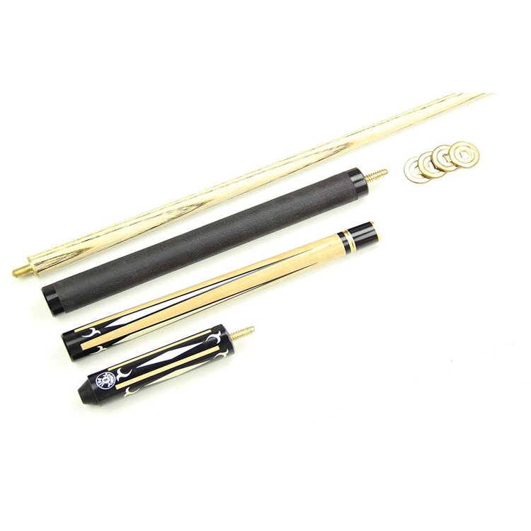 8 Ball Adjustable 4pc Ash Snooker Pool Cue - 9.5mm Tip