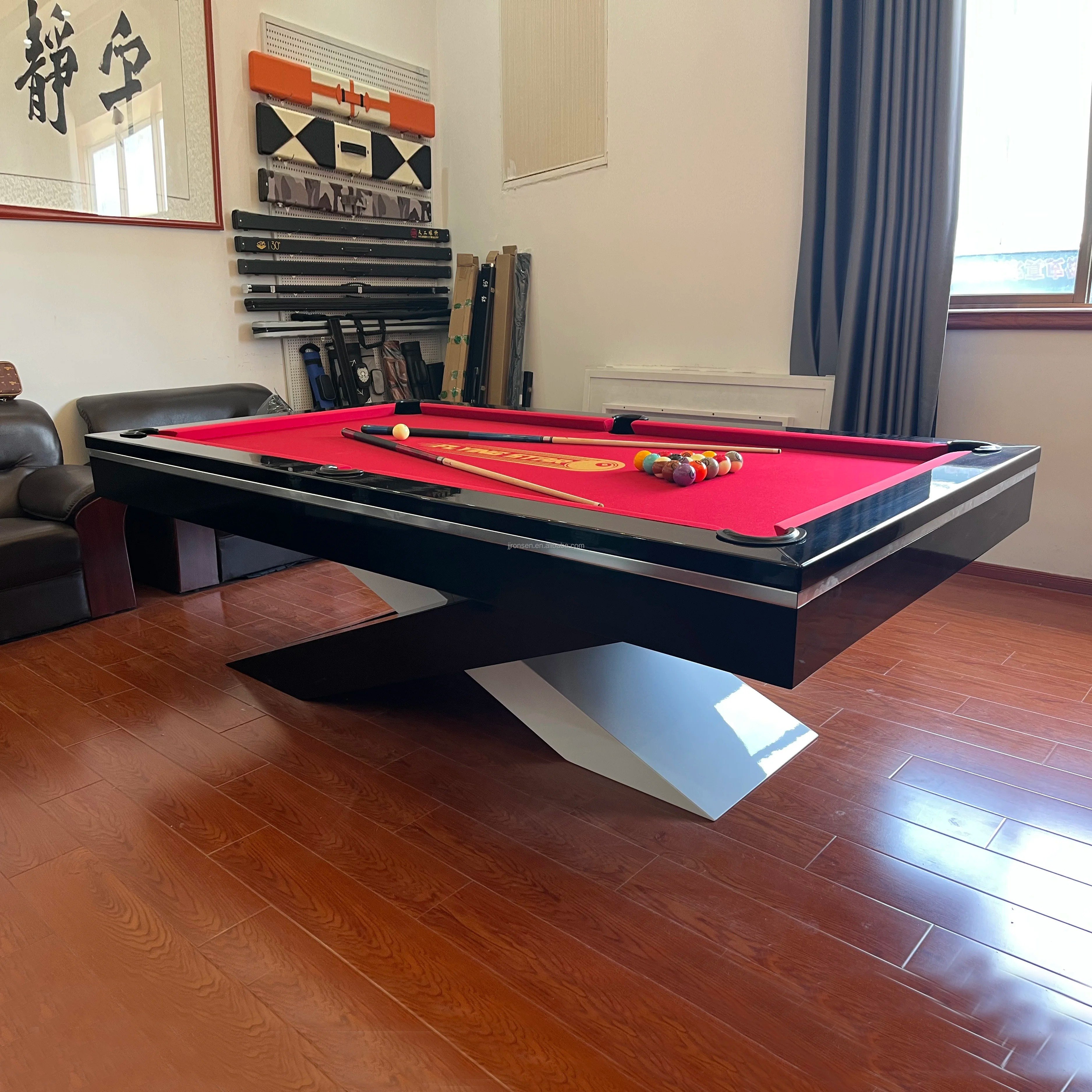 Luxury Modern Style 9ft 8ft 7ft Slate Billiards Table Cover Germany Billiard 9 Foot Marble Pool Table China