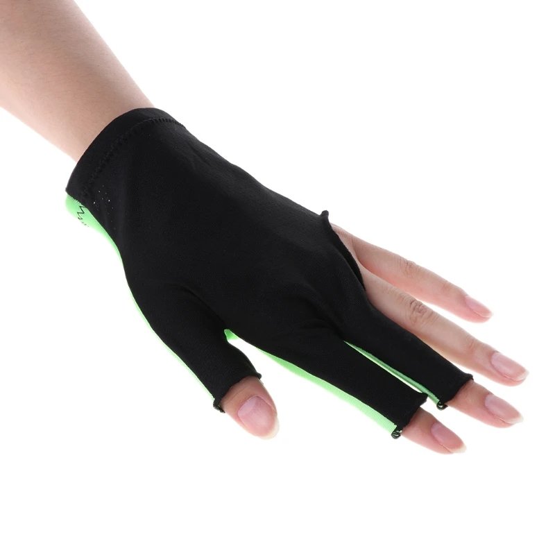 3 Finger Gloves for Men and Women Breathable Leather Gloves Use for Billiard & Snooker Billiard Three Finger Gloves