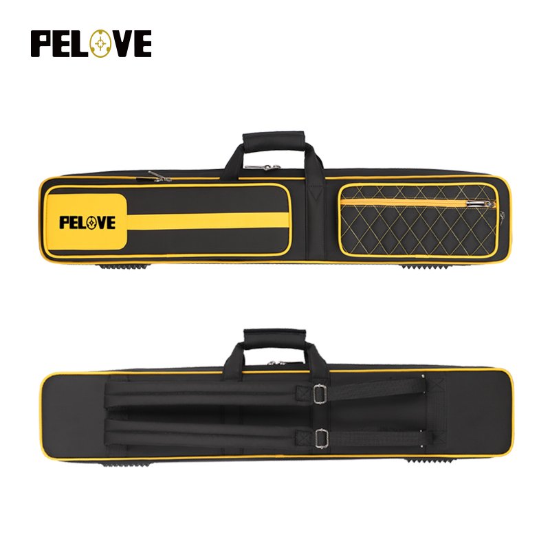 Factory custom multi-function with front pocket professional double-back soft pool cue case pool cue bag