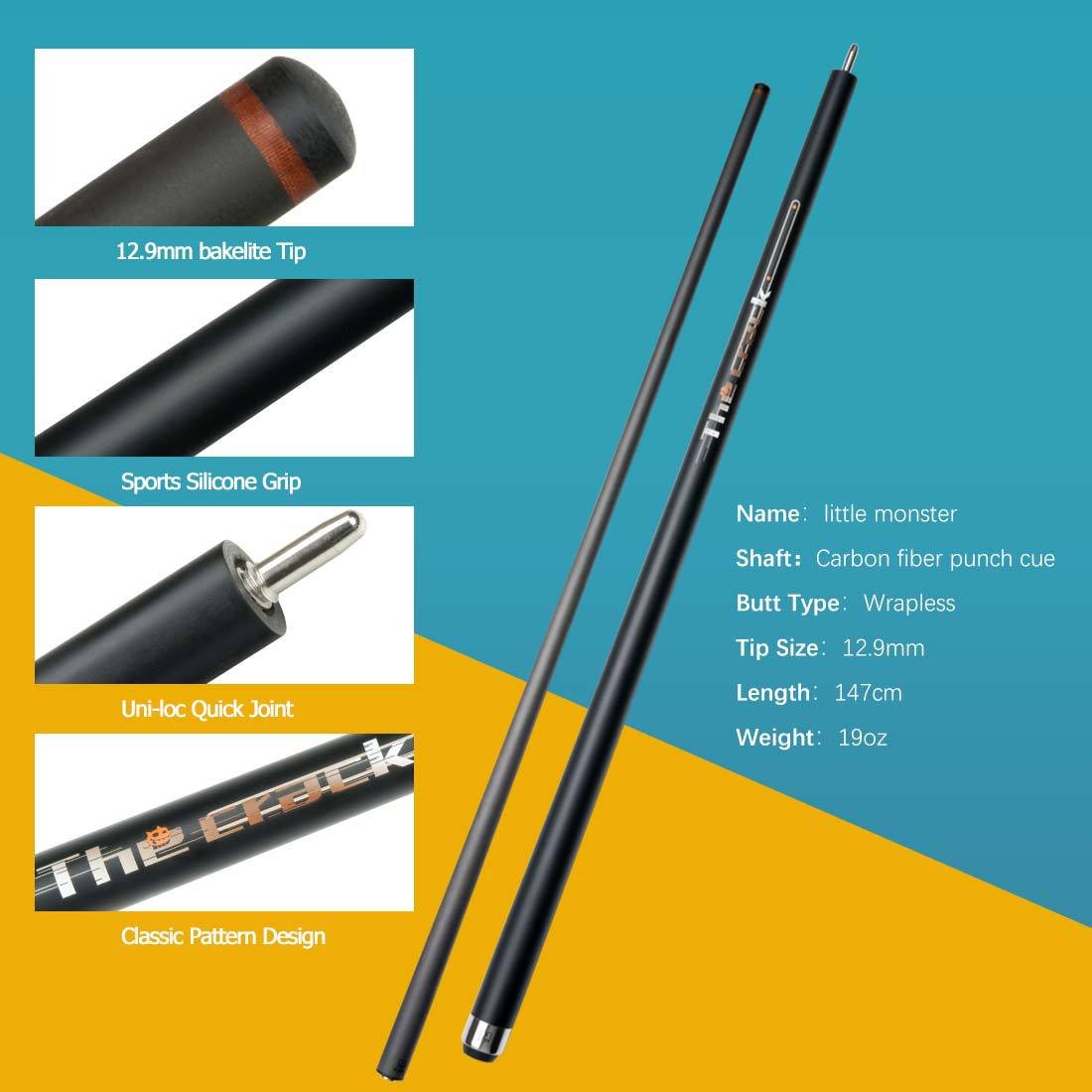 Little Monster Punch Black Technology Carbon Fiber Chinese Black Eight Blast Ball Jump Opening Cue Carbon Cue