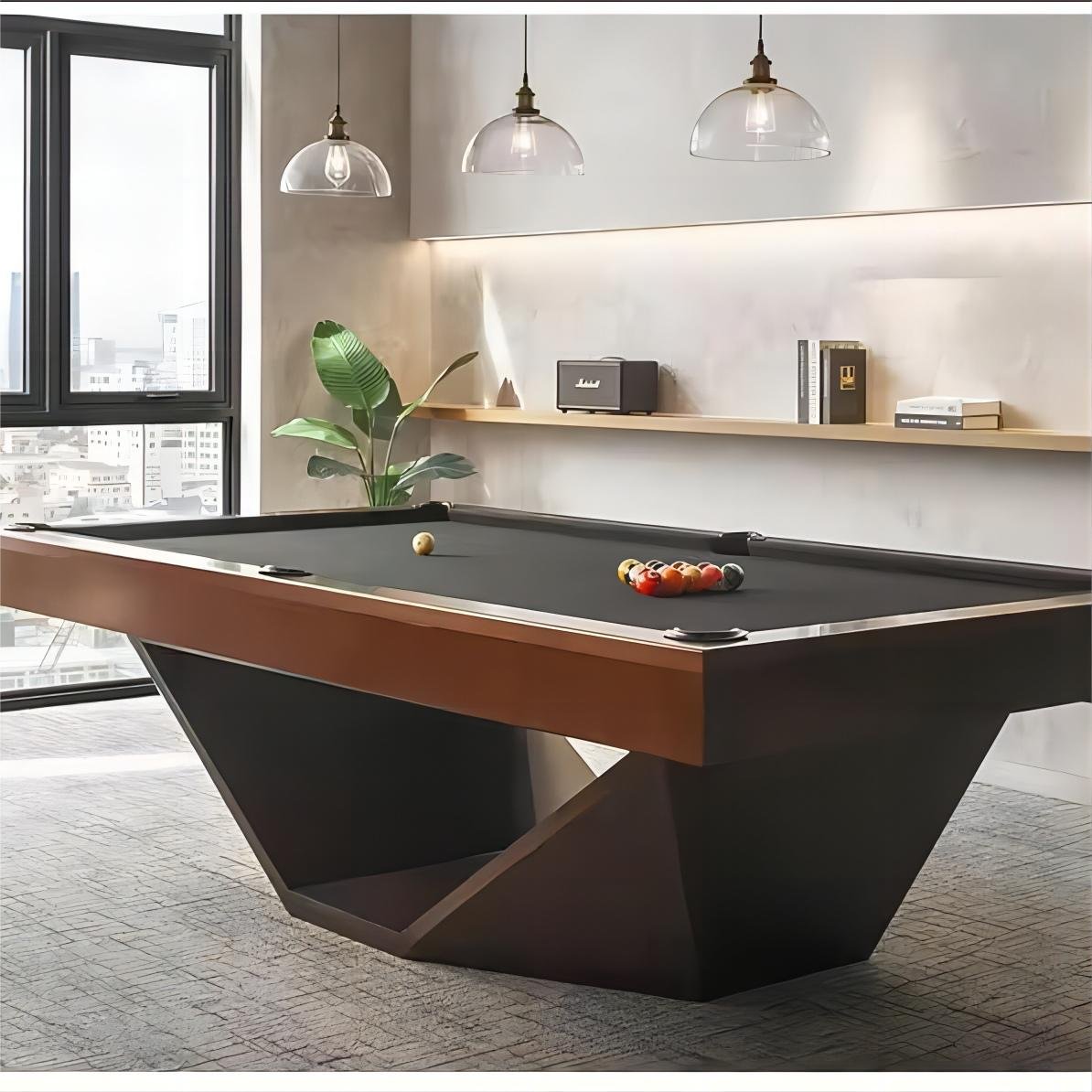 Fancy Nine Ball Billiards Table Home Standard Adult Commercial Indoor Home Billiards Table Luxury Modern Billiards Table
