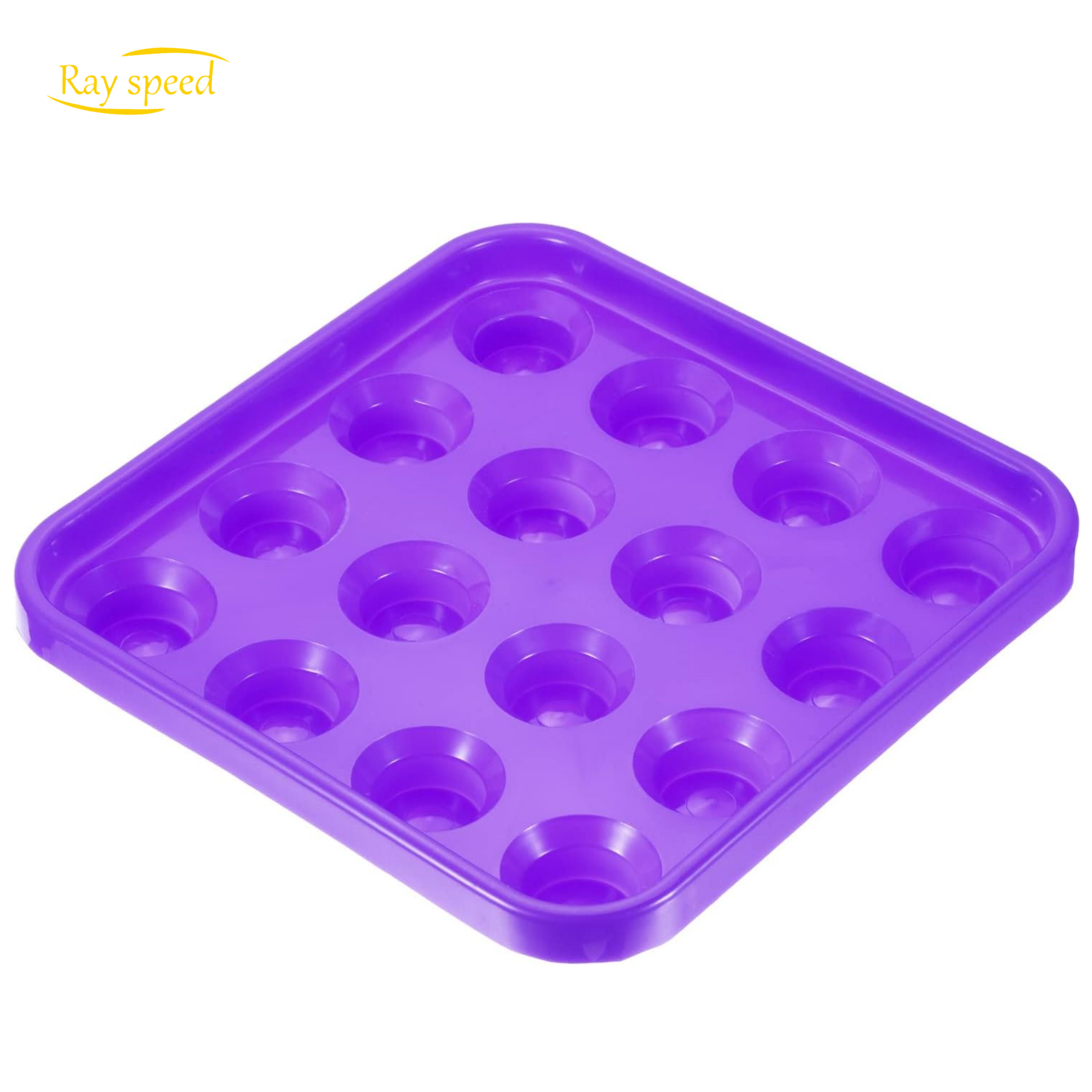 Rayspeed Billiard Ball Holder, Pool Ball Tray, Snooker Ball Storage Tray Tool Pool Table Accessory for 16 Balls (Purple)