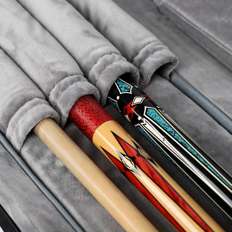 80 cm Black Pool Cue Bag Waterproof 4 shafts 4 butts soft Billiard Cue Case