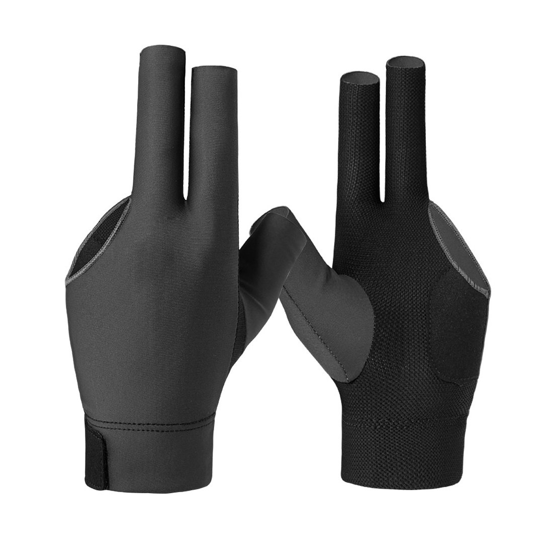 Wholesale Custom Billiards Gloves Non Slip Pad 3 Fingers Pool Cue Snooker Gloves For Left