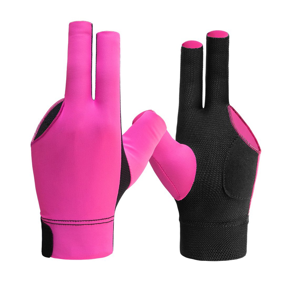 Wholesale Custom Billiards Gloves Non Slip Pad 3 Fingers Pool Cue Snooker Gloves For Left