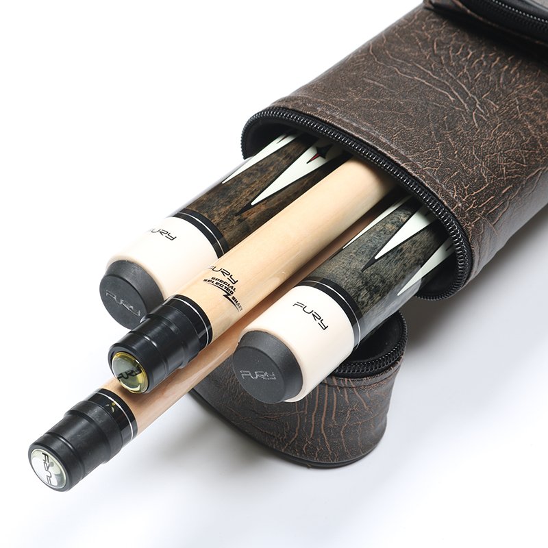 PU high-end billiard club barrel, four hole pole barrel, nine ball pole, American style pole box, black 8-pole bag, four holes
