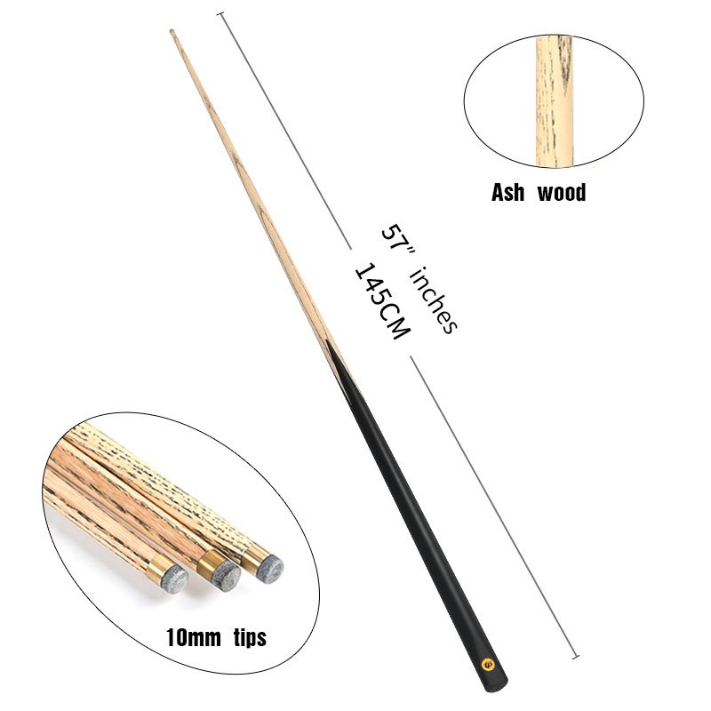 57 inch Single-piece Snooker Pool Cue TP-C2001 with 10mm snooker cue tip