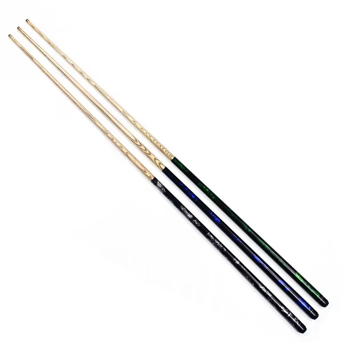 Hot Sell Ash Wood 57" 1/2 Jointed 10mm Cue Tip Billiard Snooker Pool Cue Stick