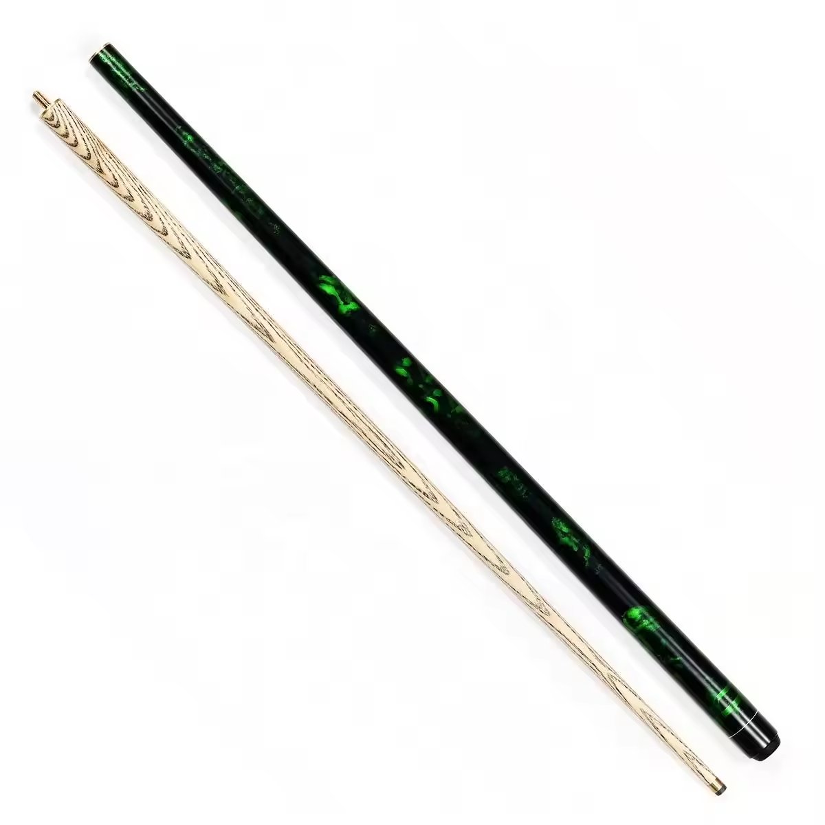 Hot Sell Ash Wood 57" 1/2 Jointed 10mm Cue Tip Billiard Snooker Pool Cue Stick
