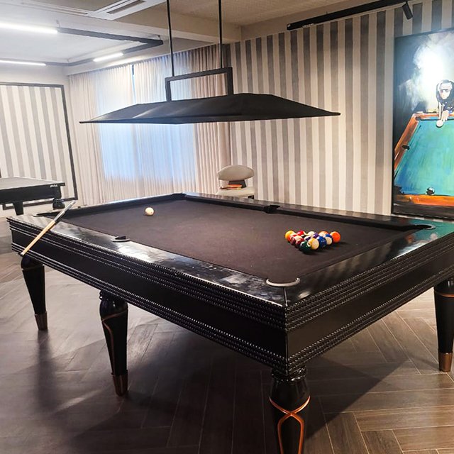 Luxury 9ft Snooker Table 8ft Pool Table Deluxe Diamond Folding Design Mid Century Modern Style Natural Oak Wood Luxury Slate