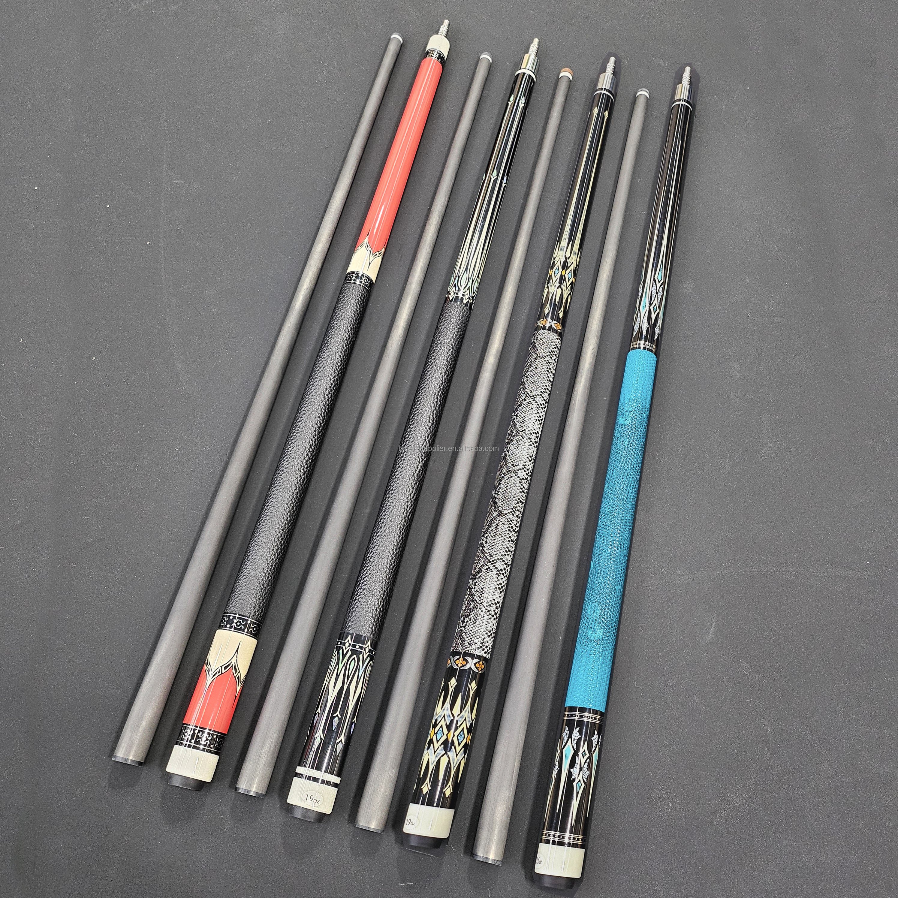 New&Hot sell professional PRO shaft lower deflection raphite pool full carbon fiber billiard cue