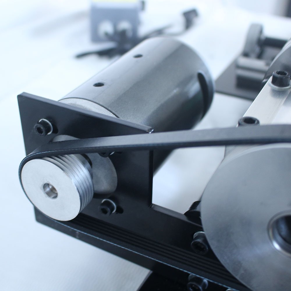 Variable speed mini pool cue snooker billiard repairing machine with shift rail Cue Repair Lathe Machine Double Chuck