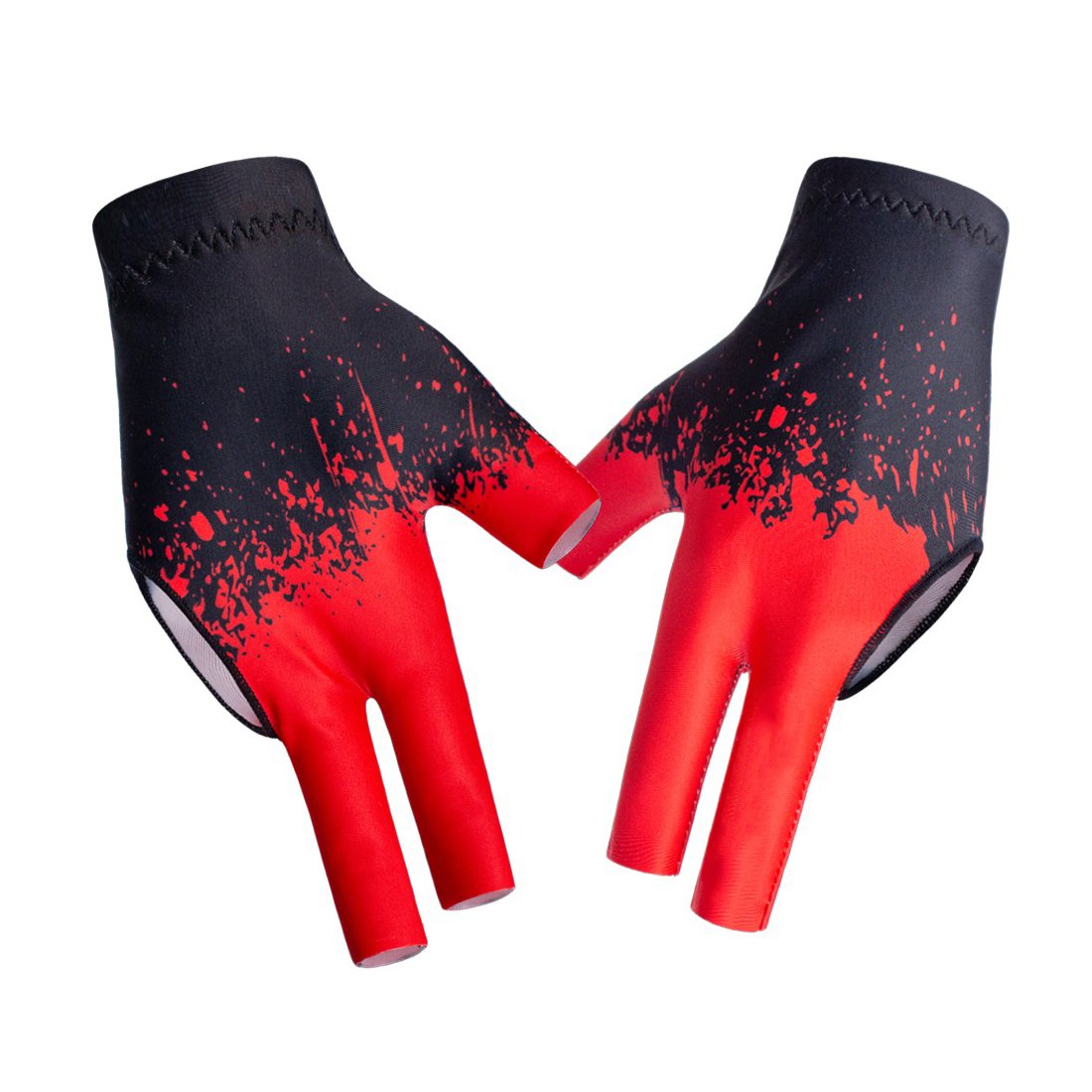 New Comfortable Spandex Billiards Shooter Snooker Glove Left Right Hand Open 3 Finger Pool Cue Glove For Men Woman