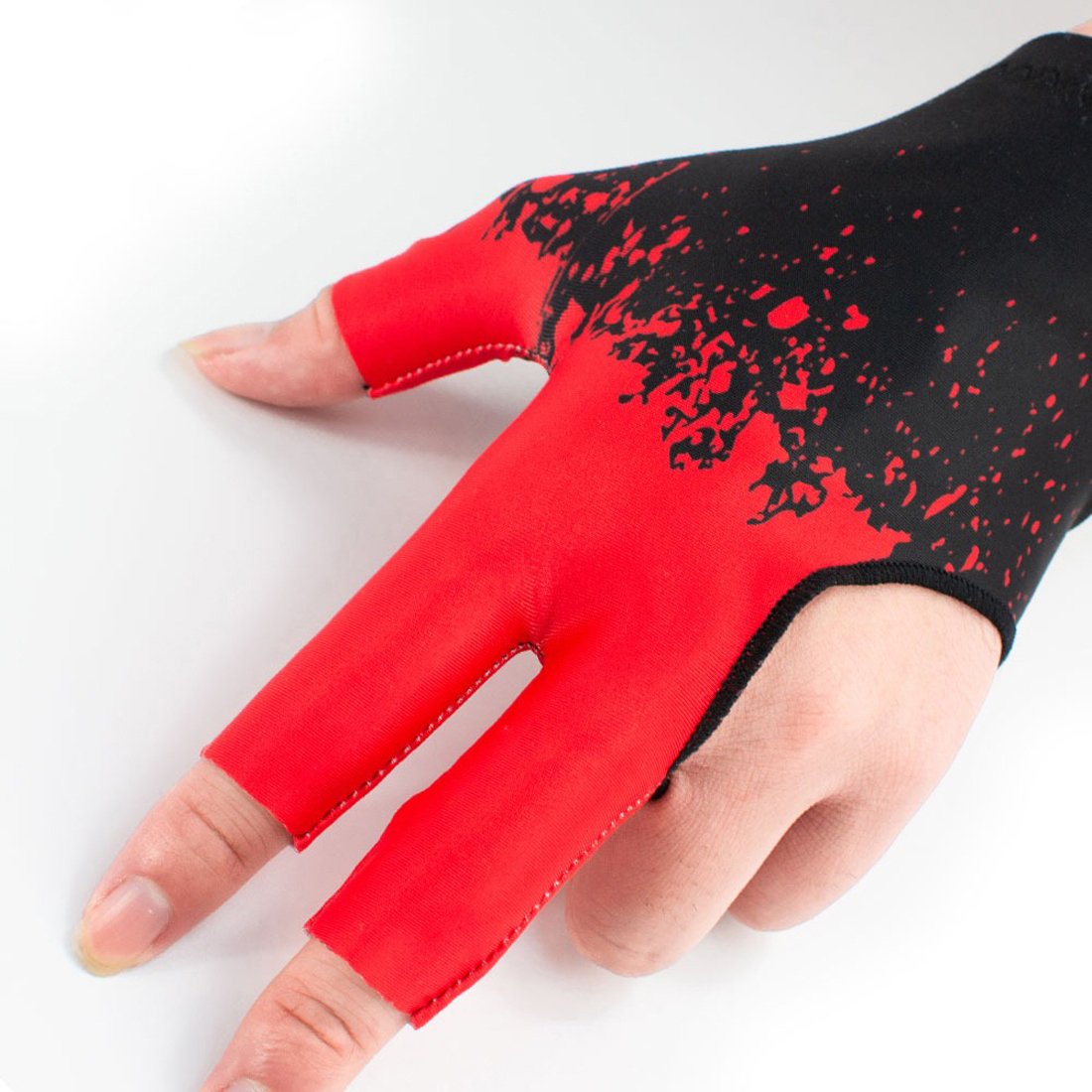 New Comfortable Spandex Billiards Shooter Snooker Glove Left Right Hand Open 3 Finger Pool Cue Glove For Men Woman