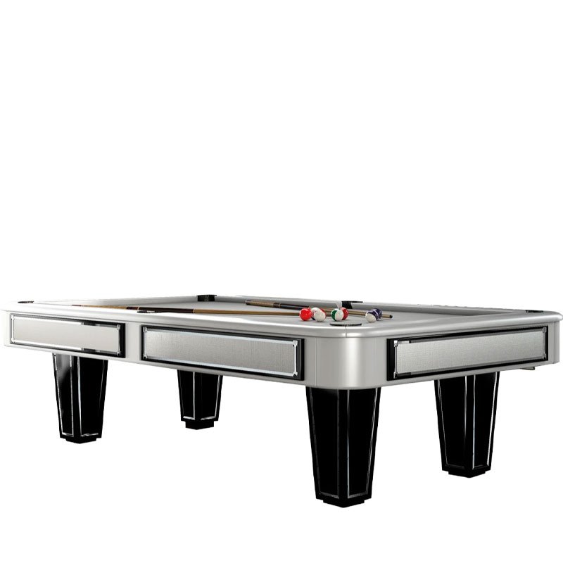 Modern pool table with leather pockets and stable legs, solid wood pool table for sale at 7 feet/8 feet/9 feet