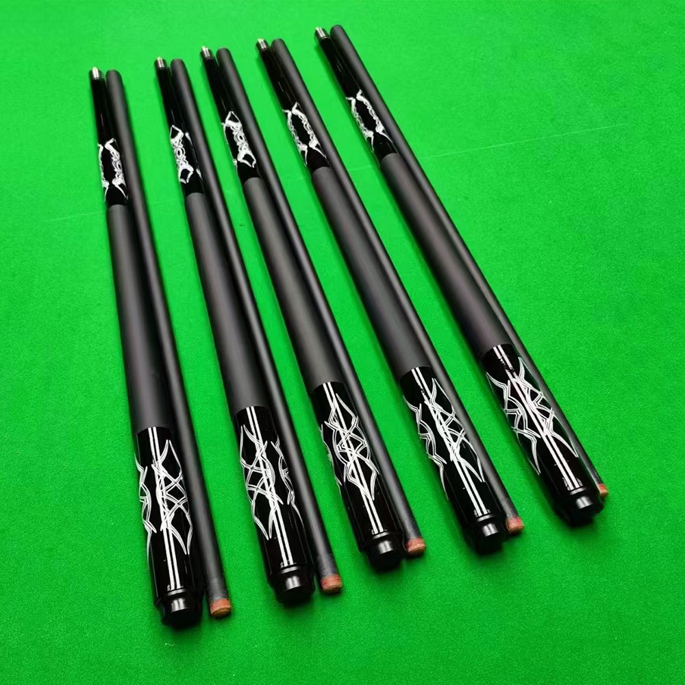 High Quality Carbon Fiber Pool Cue Shaft Custom 58 inches stick 1/2 split snooker Carbon Fiber billiard cue