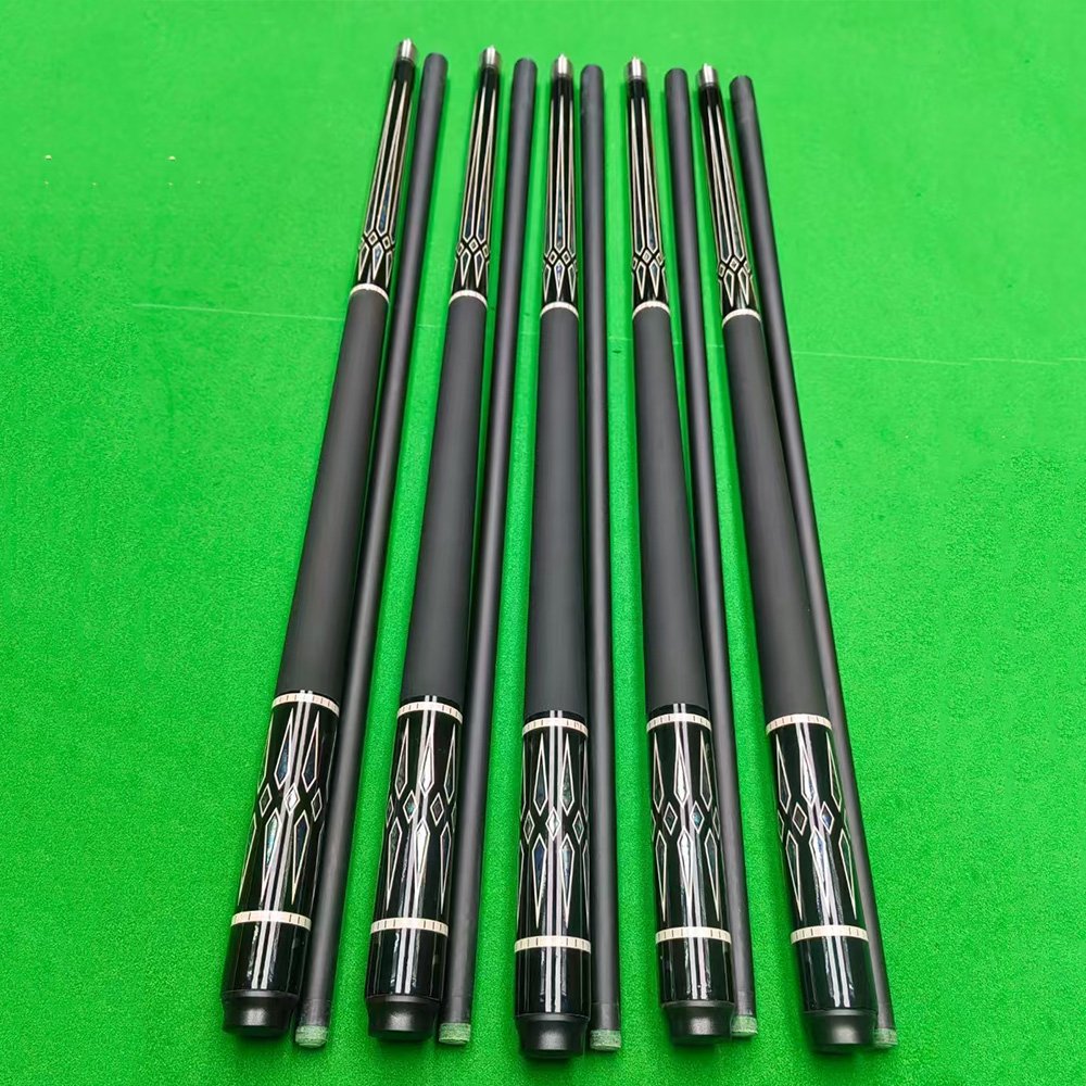 High Quality Carbon Fiber Pool Cue Shaft Custom 58 inches stick 1/2 split snooker Carbon Fiber billiard cue