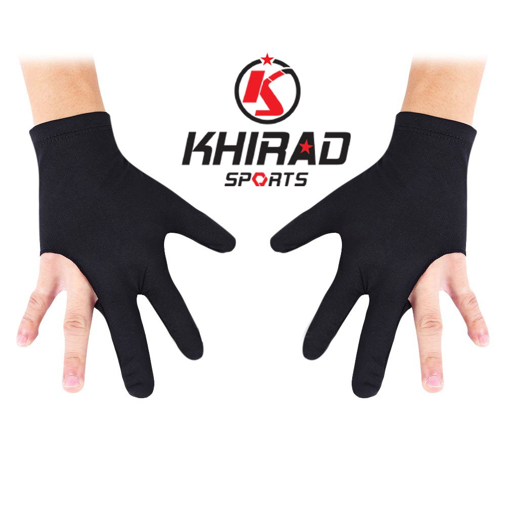 Wholesale Custom 3 Finger Snooker Gloves Made in Pakistan Billiard Gloves Accept OEM Customized Customs Logo Triangle 50 Pair PK