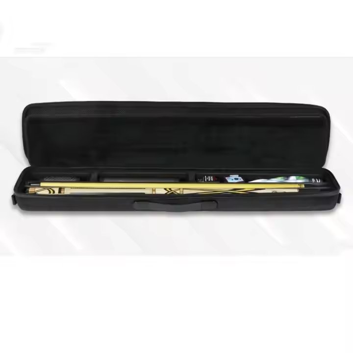 Factory Custom Logo EVA Waterproof Pool Stick Snooker Cue Carrying Case with Double Shoulder Straps Hard Billiard Cue Case